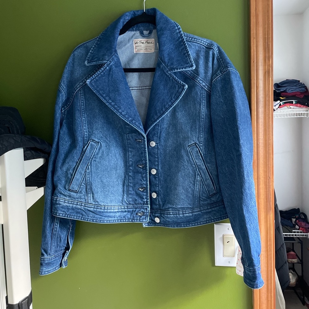 NWT free people denim jacket